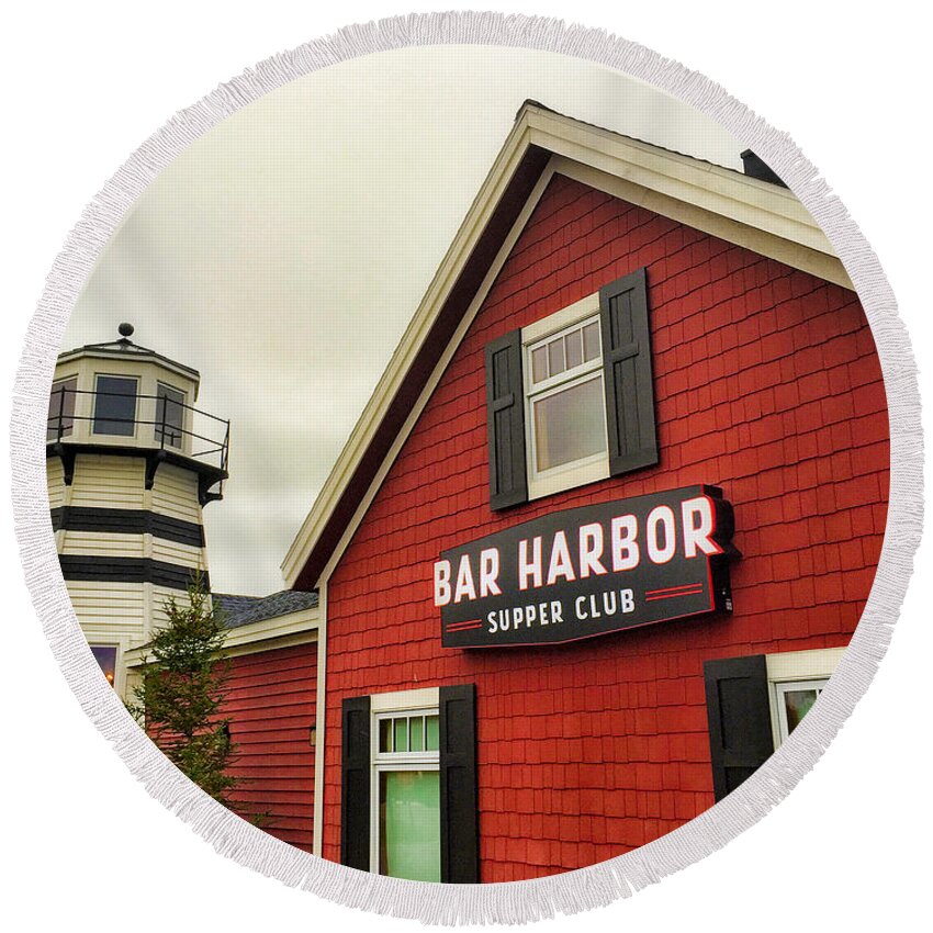 Bar Harbor Round Beach Towel featuring the photograph Bar Harbor Study 4 by Robert Meyers-Lussier