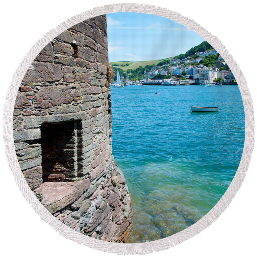 Bayards Cove Fort Round Beach Towel featuring the photograph Bayards Cove Fort by Helen Jackson
