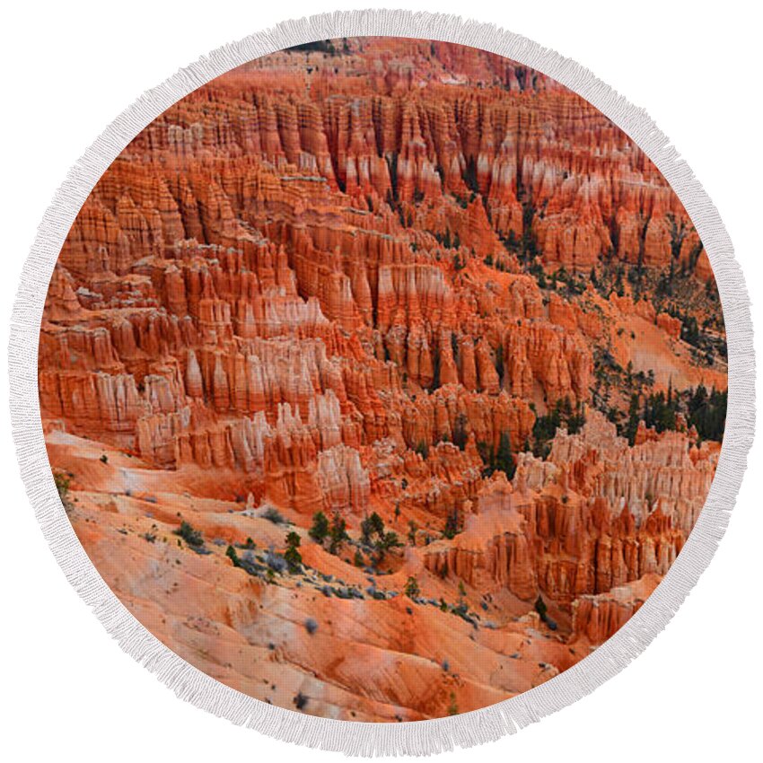 Bryce Canyon Round Beach Towel featuring the photograph Bryce Canyon Megapixels by Raymond Salani III
