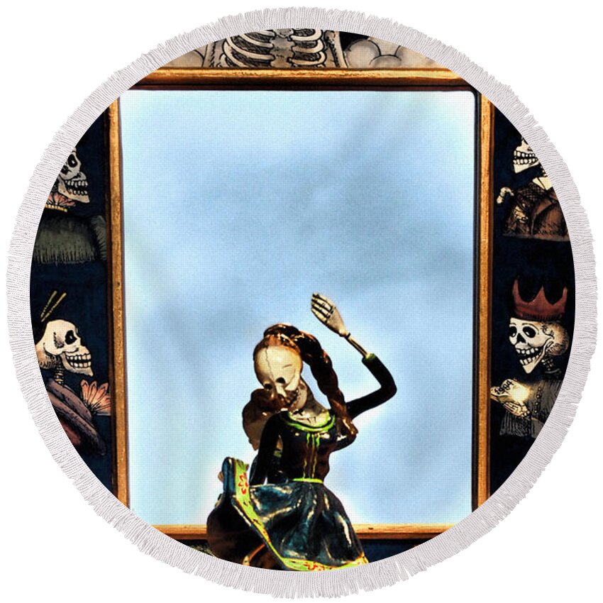 Dorothy Lee Photography Round Beach Towel featuring the photograph Catrina's Dance by Dorothy Lee