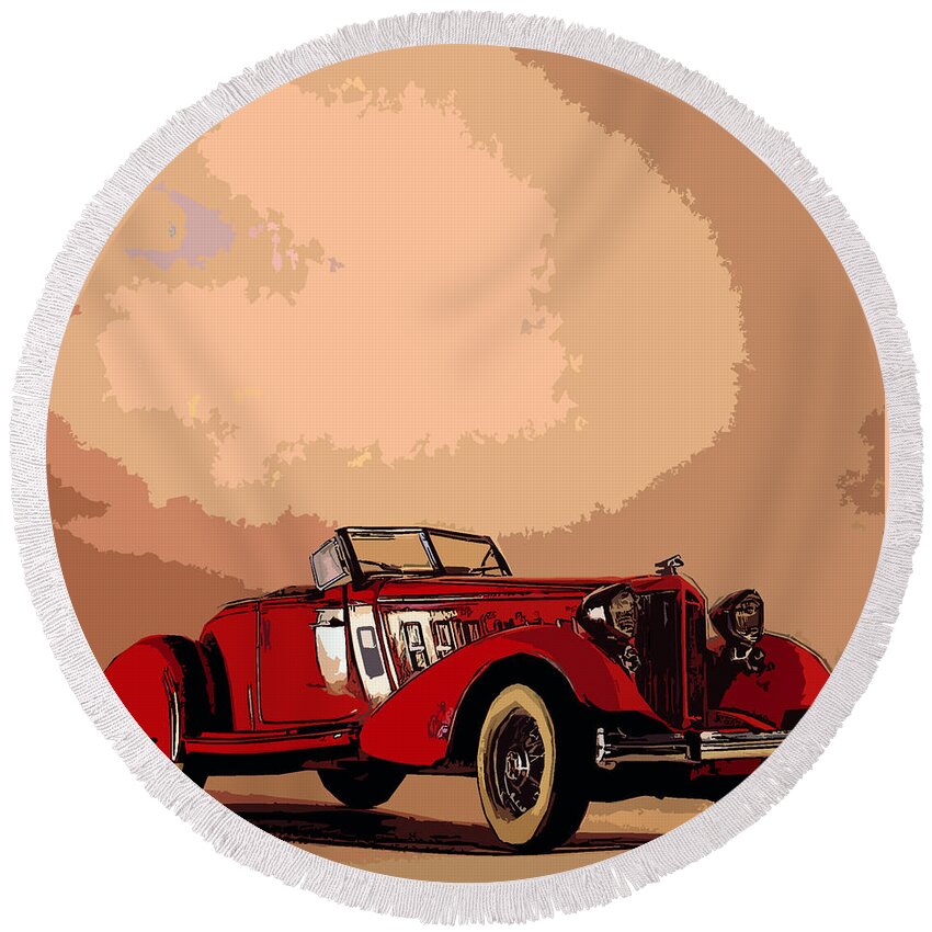 34 Packard Round Beach Towel featuring the photograph Chili Pepper by James Rentz