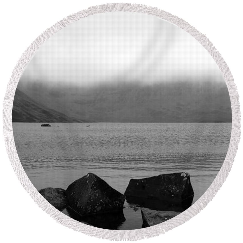 Loch Round Beach Towel featuring the photograph Cloudy Loch Skeen by Lukasz Ryszka