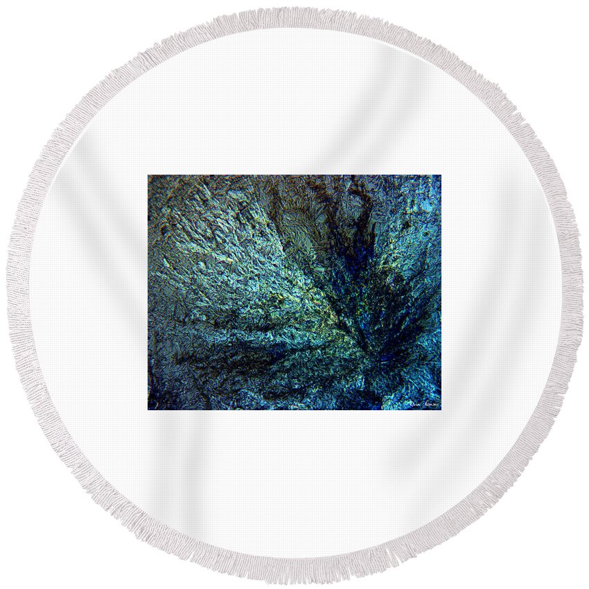  Round Beach Towel featuring the photograph Crash and Burn by Rein Nomm