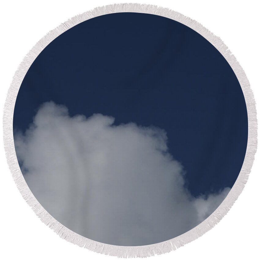 Clouds Round Beach Towel featuring the photograph Cumulus 9 by Richard Thomas
