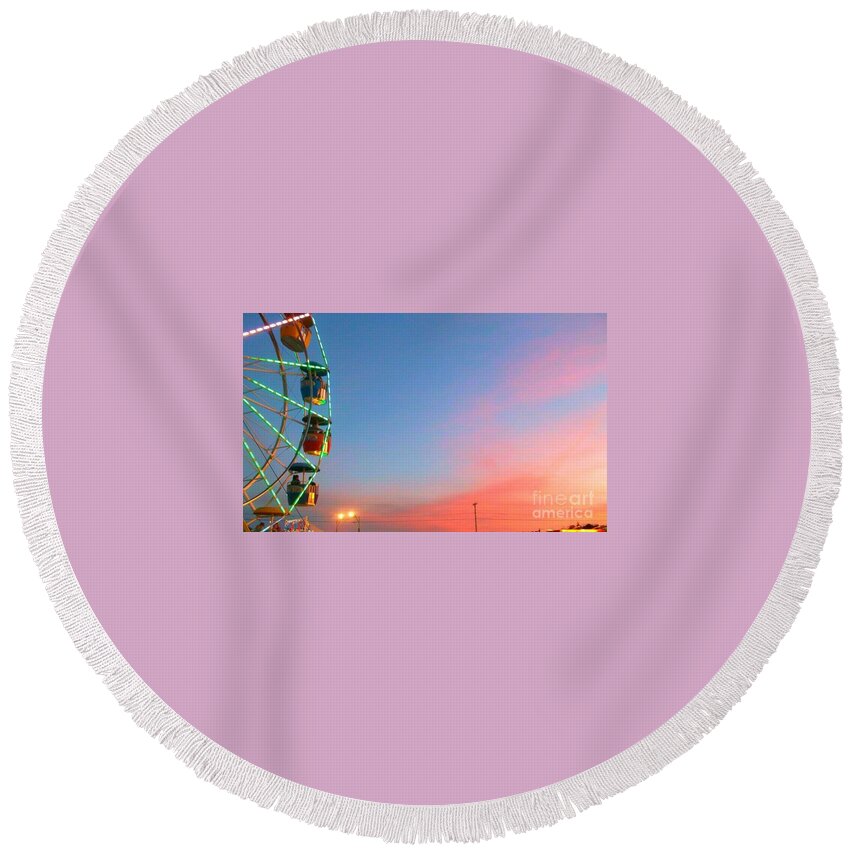  Round Beach Towel featuring the photograph Fair by Studio Two Twenty - Four