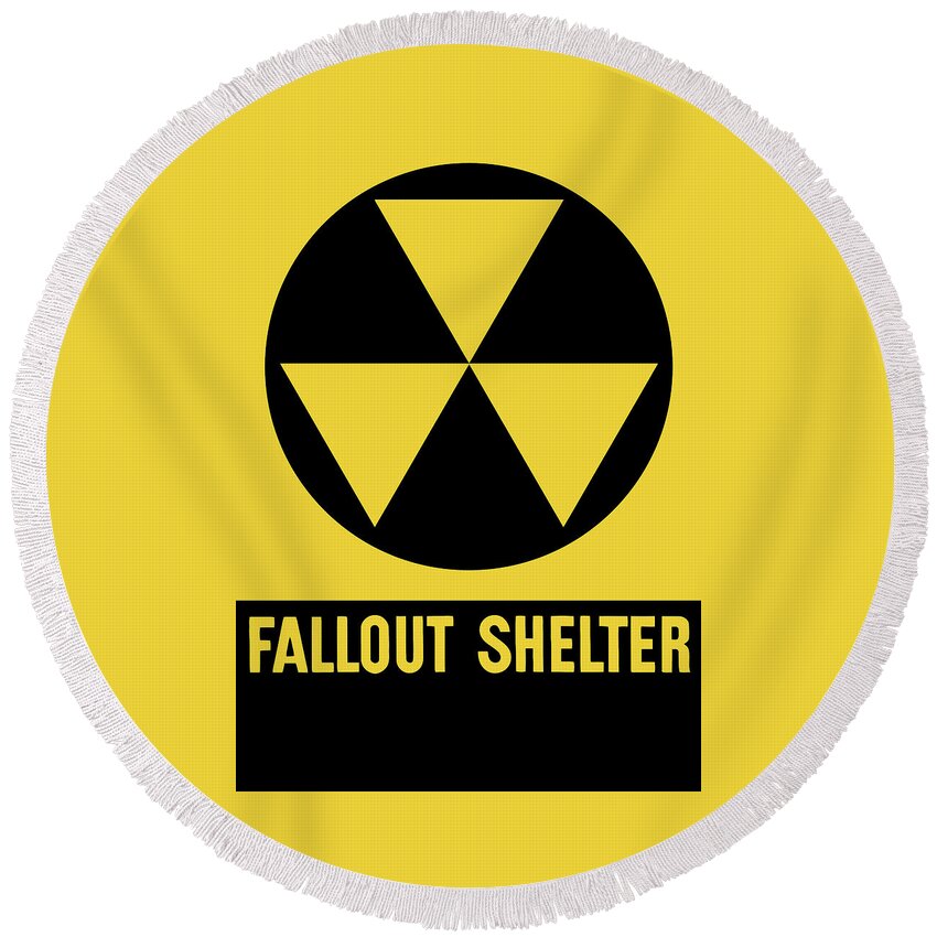 Fallout Shelters Round Beach Towels