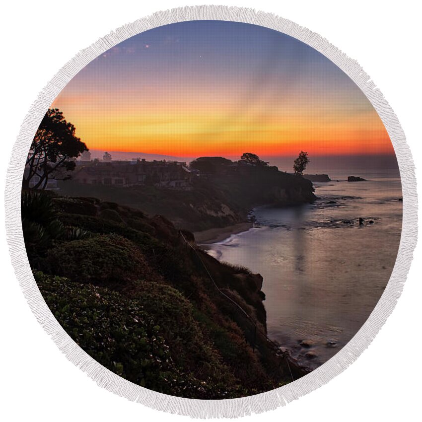 First Round Beach Towel featuring the photograph First Sunrise of 2018 by Eddie Yerkish