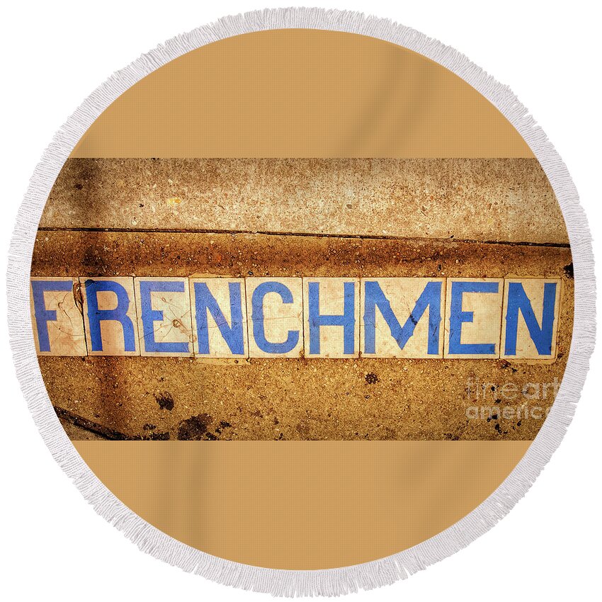 Frenchmen Round Beach Towel featuring the photograph Frenchmen St. NOLA by Kathleen K Parker