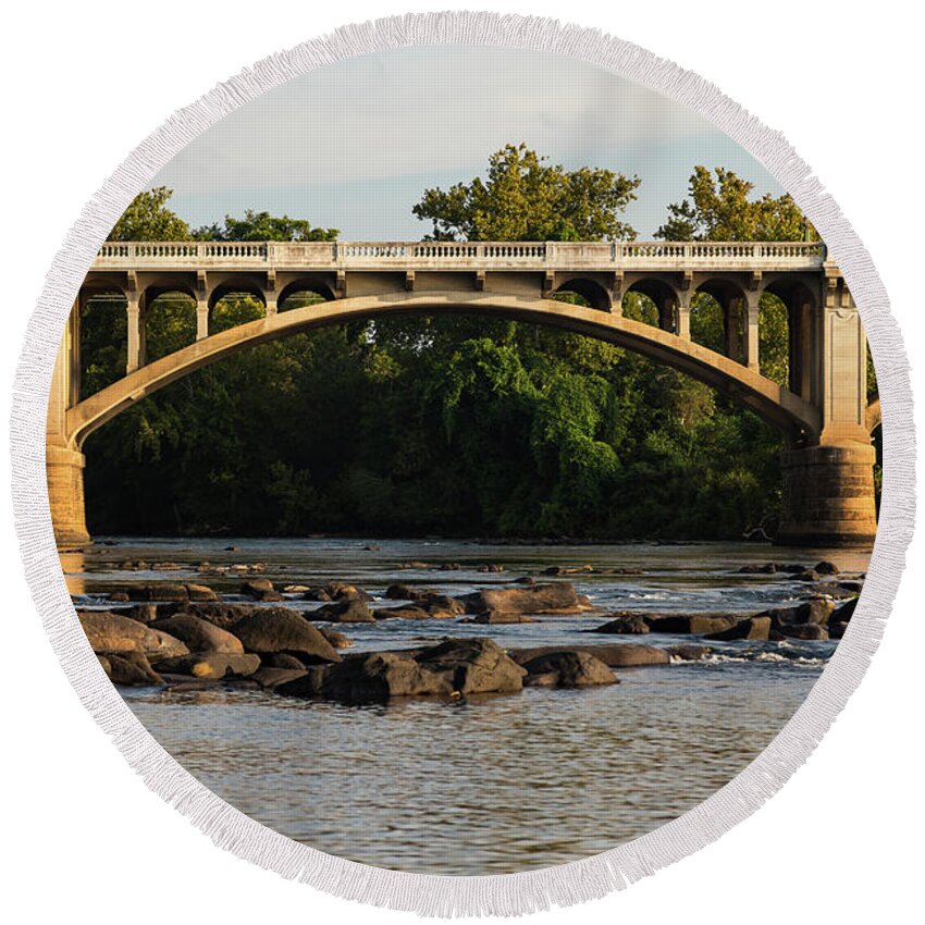 Congaree River Round Beach Towel featuring the photograph G S B-3 by Charles Hite