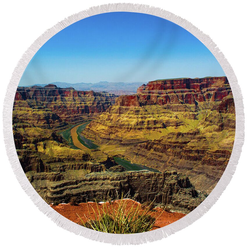 Grand Canyon Round Beach Towel featuring the photograph Grand Canyon by Kenny Thomas