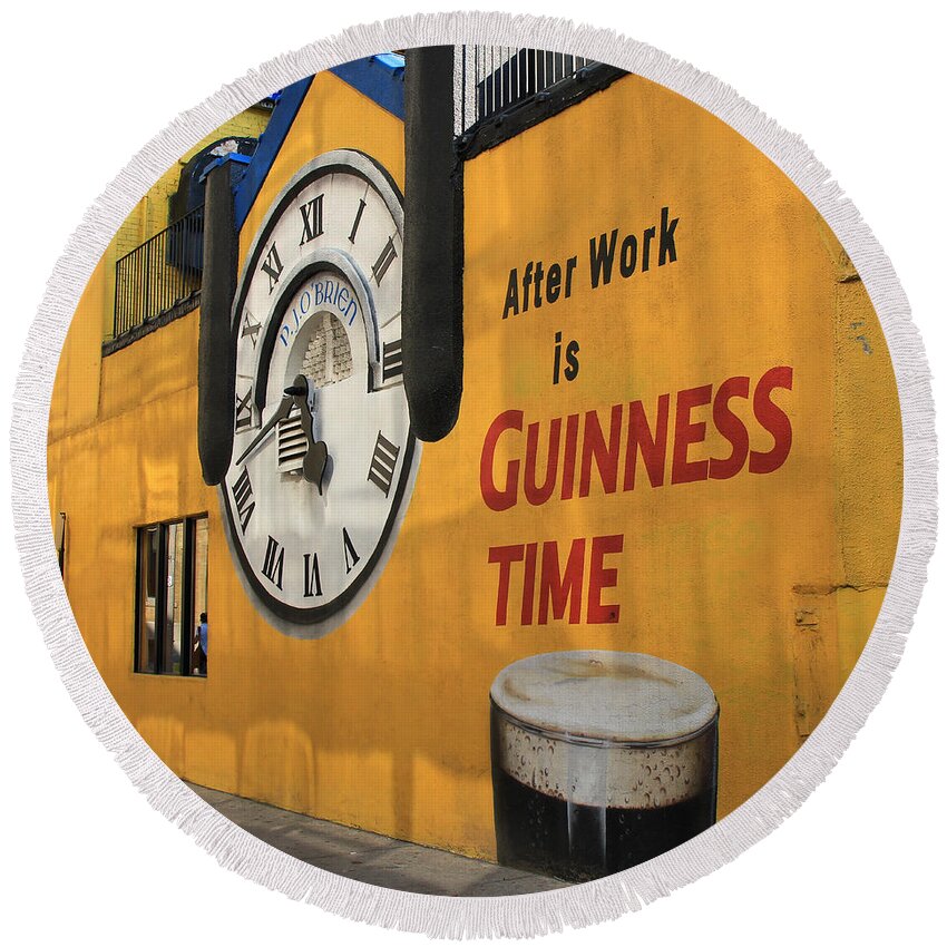 Guinness Round Beach Towel featuring the photograph Guinness Beer 2 by Andrew Fare
