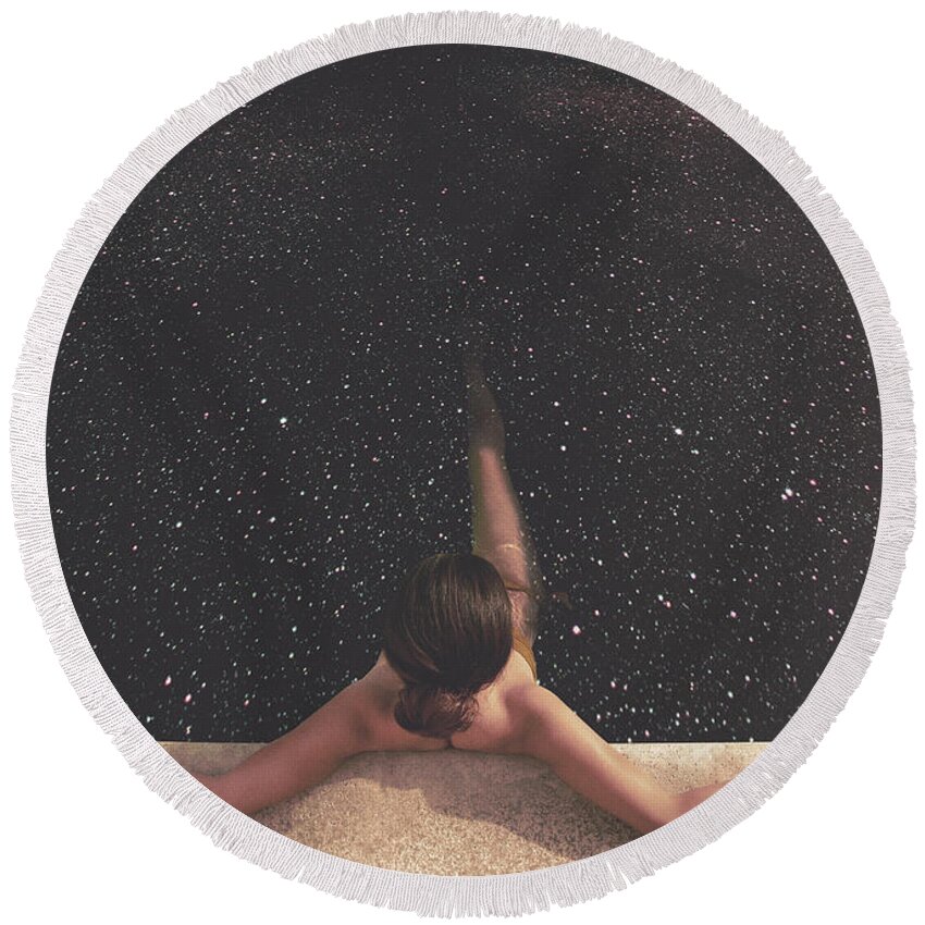 #faatoppicks Round Beach Towel featuring the photograph Holynight by Fran Rodriguez