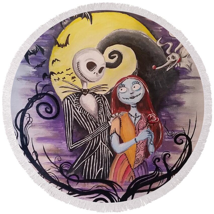 Plush and Absorbent Hand Towels Nightmare Before Christmas Jack and Sally 