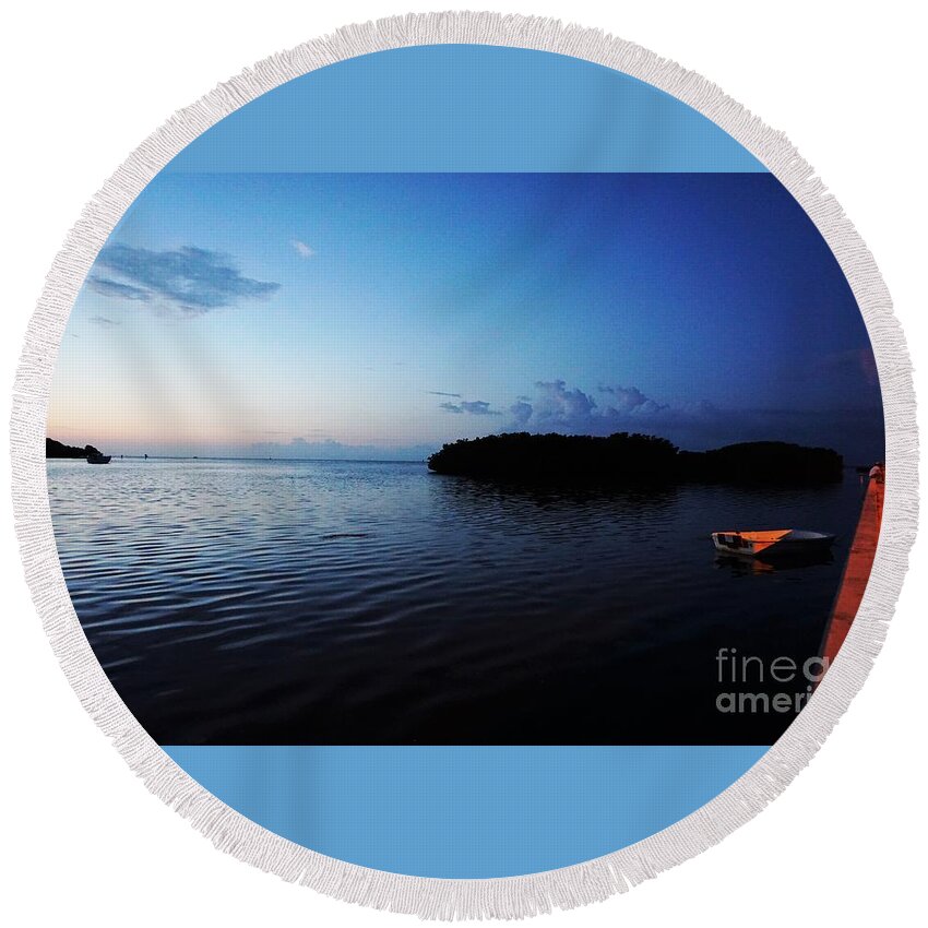 Key West Round Beach Towel featuring the photograph Key West morning1 by Merle Grenz