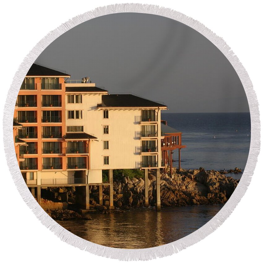 Monterey Round Beach Towel featuring the photograph Monterey, CA by Jeff Floyd CA