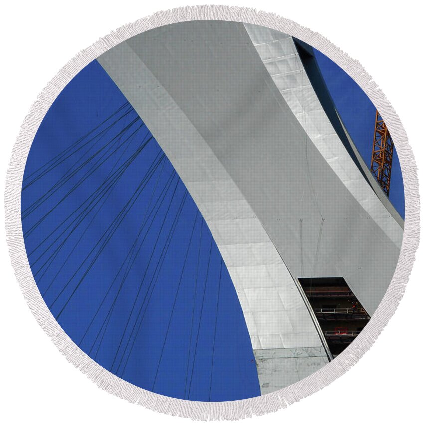 Montreal Round Beach Towel featuring the photograph Montreal 4 by Ron Kandt