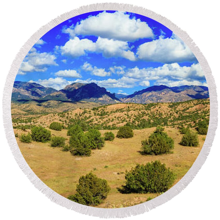 Gila National Forest Round Beach Towel featuring the photograph New Mexico Beauty by Raul Rodriguez