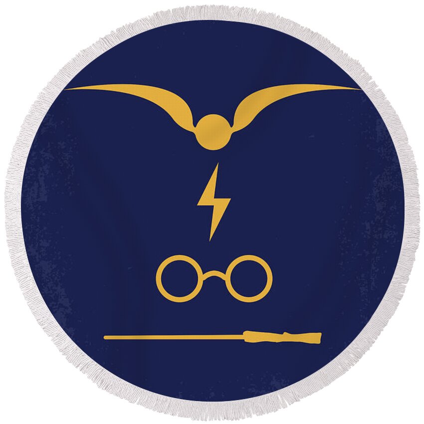 Monogram Harry Potter Hogwarts Crest Triwizard Tournament Beach Towel 