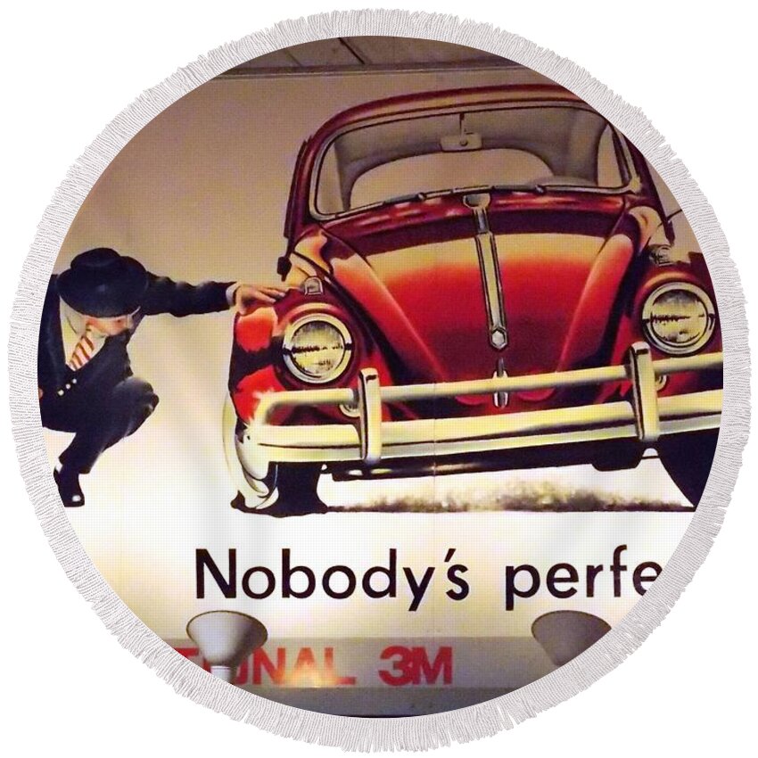 Nobody's Round Beach Towel featuring the photograph Nobody's Perfect 1 by Nina Kindred