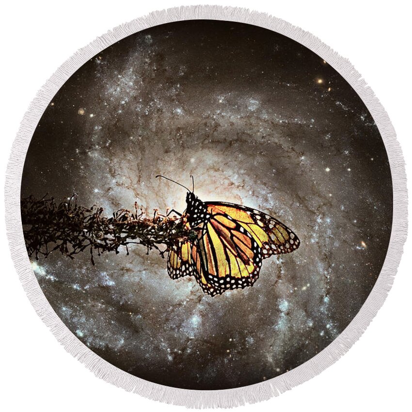 Out Of This World Round Beach Towel featuring the photograph Out of this World by Dark Whimsy