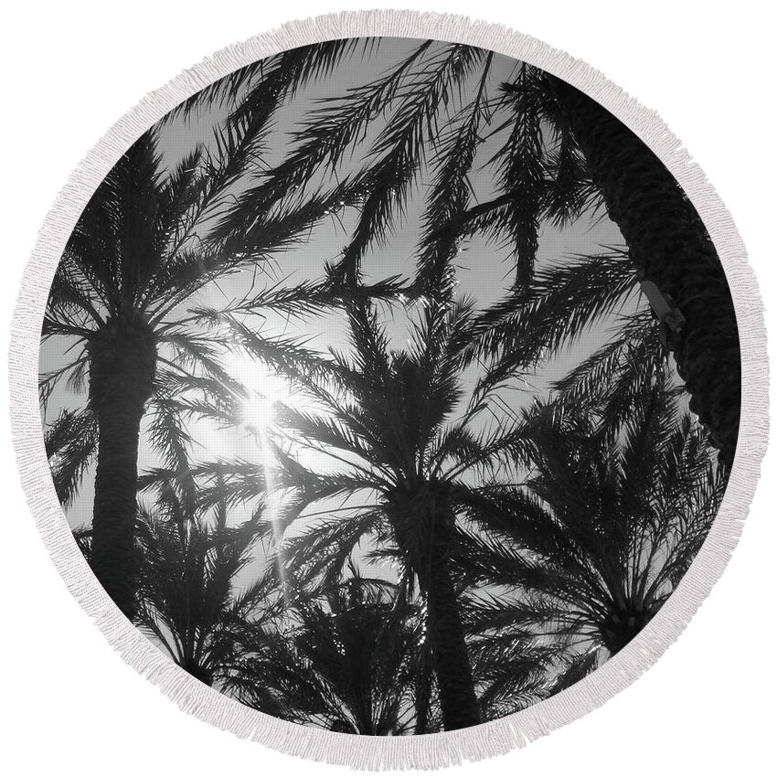Palm Round Beach Towel featuring the photograph Palm Saturday by WaLdEmAr BoRrErO