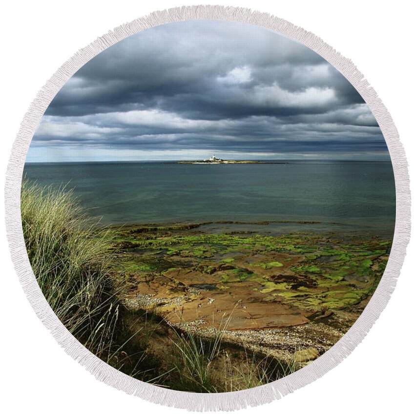Returning Round Beach Towel featuring the photograph Returning Tide by Jeff Townsend