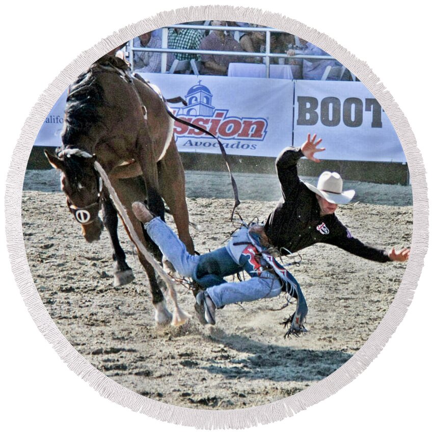 Rodeo Round Beach Towel featuring the photograph Rodeo 4 by Tom Griffithe