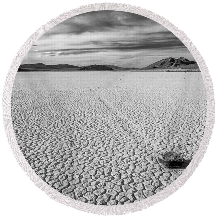 Nevada Round Beach Towel featuring the photograph Sailing Stone by Cat Connor
