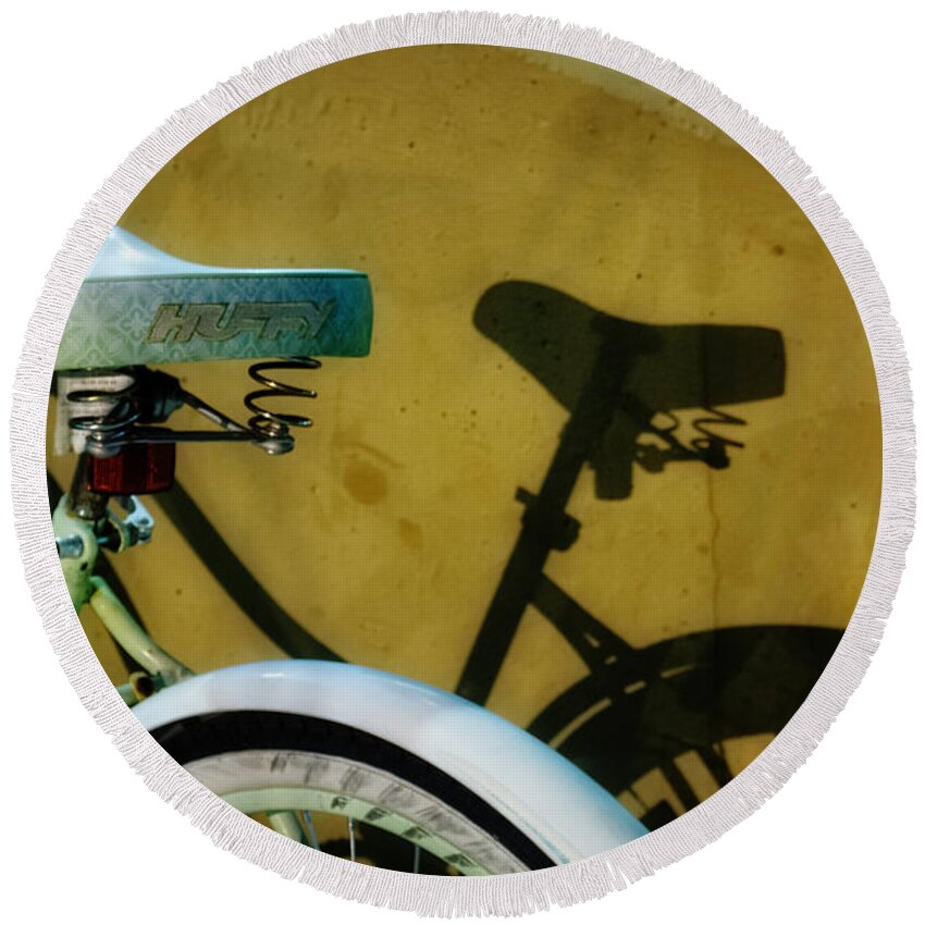 Huffy Round Beach Towel featuring the photograph Shadow Ride by Greg and Chrystal Mimbs