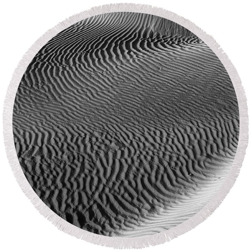 Corrugation Round Beach Towel featuring the photograph SKN 1129 Corrugation by Sunil Kapadia