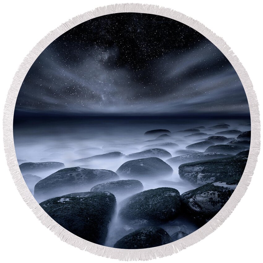  Round Beach Towel featuring the photograph Sky Spirits by Jorge Maia