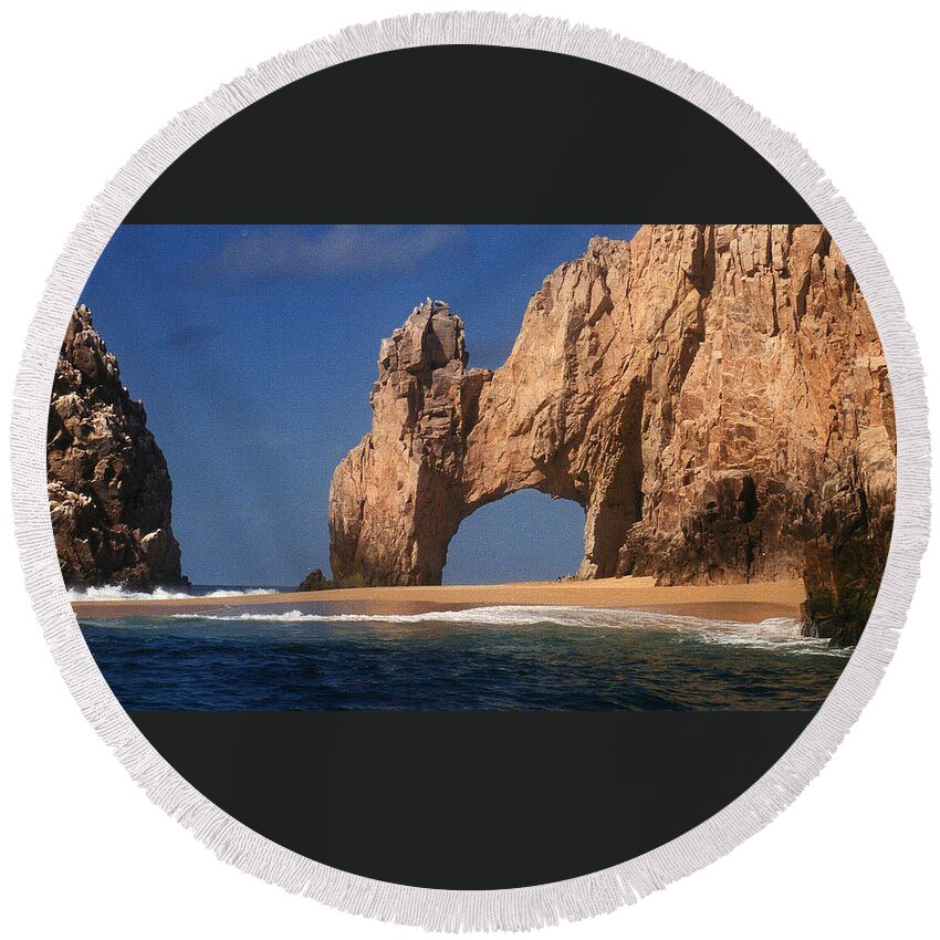 Arch Round Beach Towel featuring the photograph The Arch by Marna Edwards Flavell