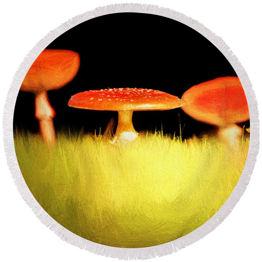 Toadstool Round Beach Towel featuring the photograph The Sisters by Jaroslav Buna