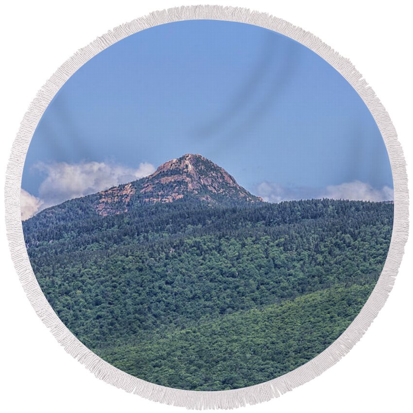 The Summit Of Mount Chocura Round Beach Towel featuring the photograph The Summit of Mount Chocura by Brian MacLean