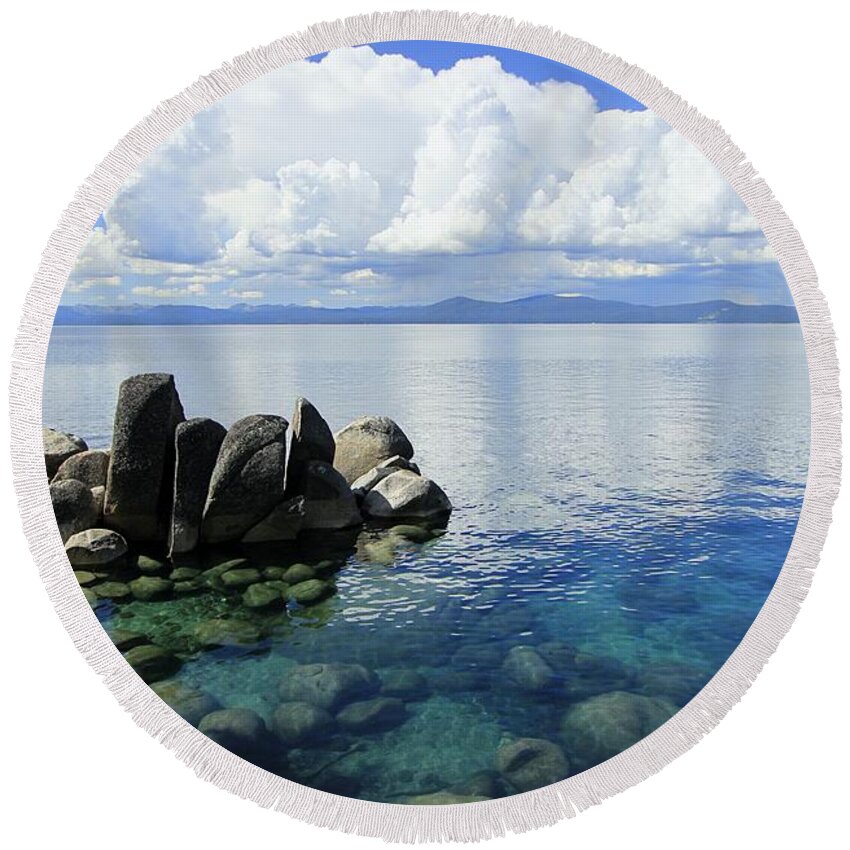 Clouds Round Beach Towel featuring the photograph Thunderclouds by Sean Sarsfield