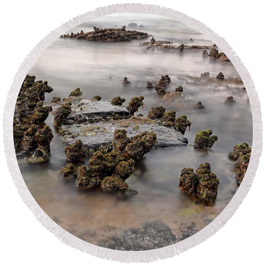Tidal Round Beach Towel featuring the photograph Tidal 3 by Nicholas Blackwell