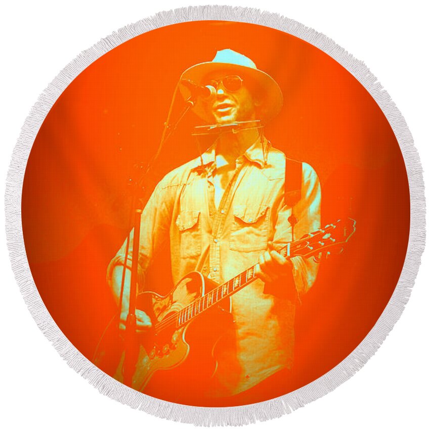 Todd Snyder Round Beach Towel featuring the photograph Todd Snyder 3 by Anjanette Douglas