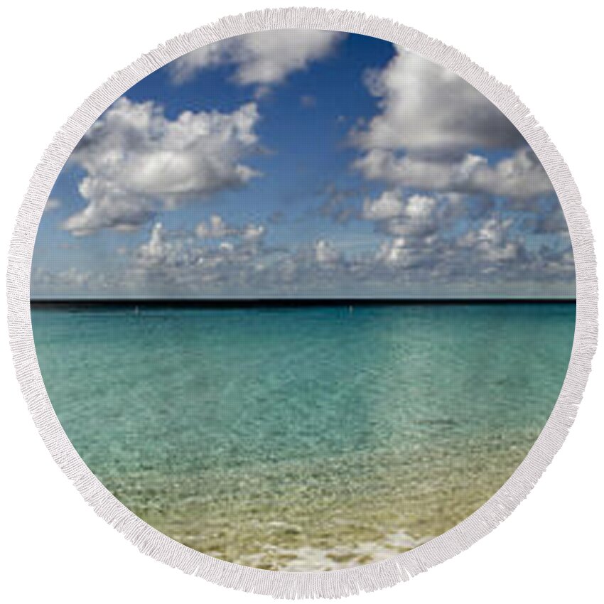 Turks And Caicos Round Beach Towel featuring the photograph Turks and Caicos Caribbean by Gal Eitan