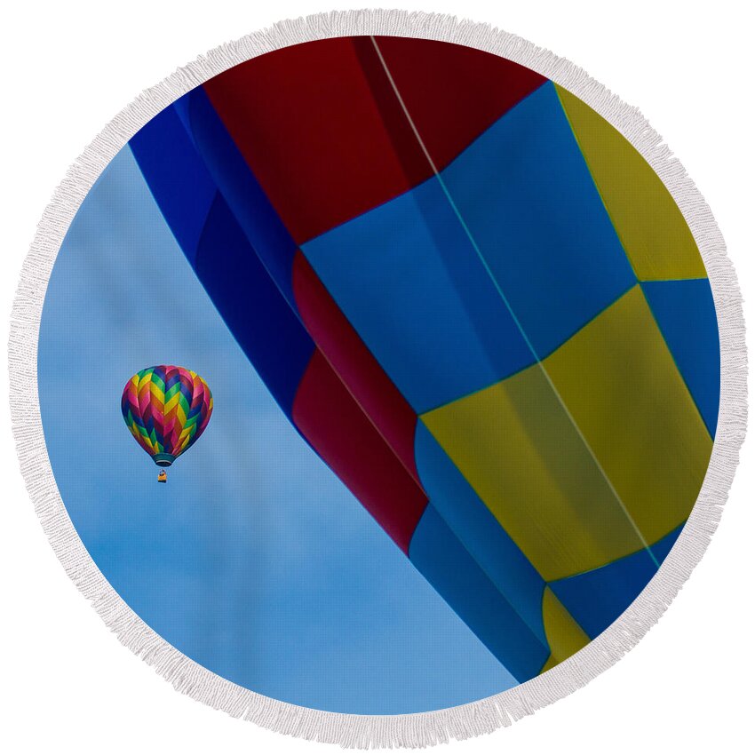 Bealeton Round Beach Towel featuring the photograph Up and Away 1 12x12 by Leah Palmer