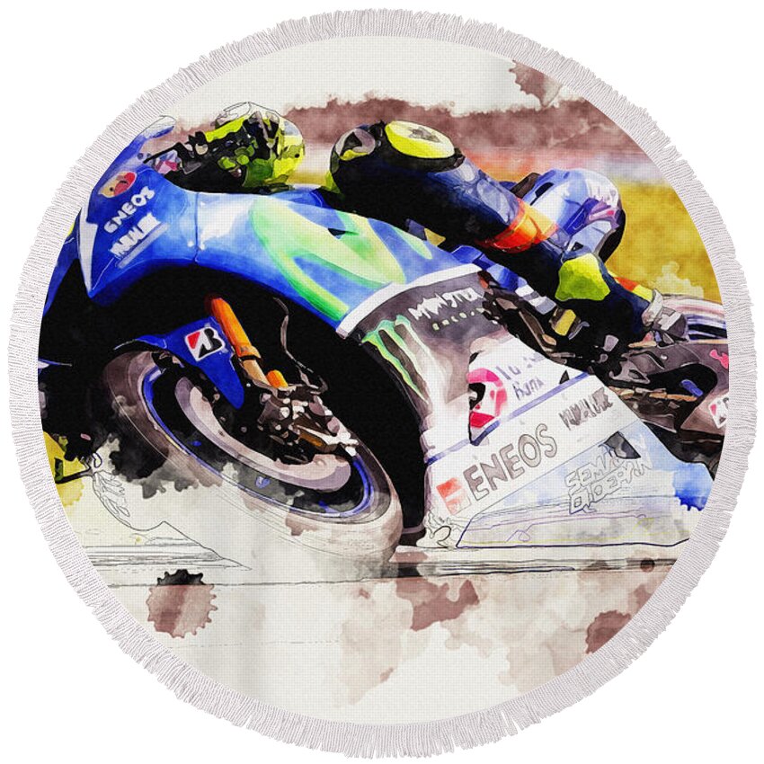 Valentino Rossi Towel Beach Bath MotoGP Yamaha Grand Prix Motor Racing Italy 