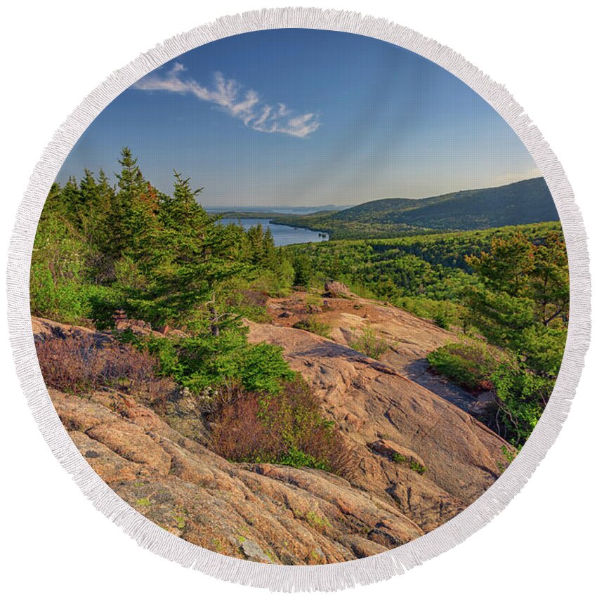 South Bubble Round Beach Towel featuring the photograph View From South Bubble by Rick Berk