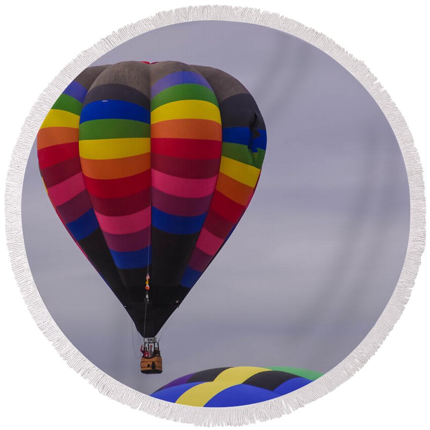 We Have Lift-off Round Beach Towel featuring the photograph We have Lift-Off by Grace Grogan