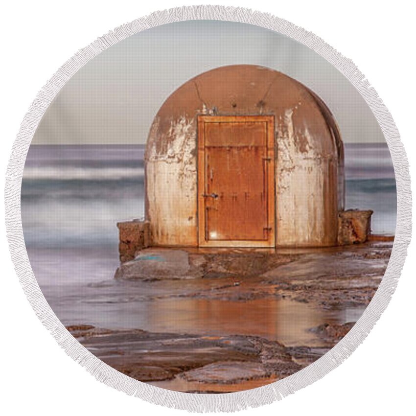 Australia Round Beach Towel featuring the photograph Weathered In Time by Az Jackson