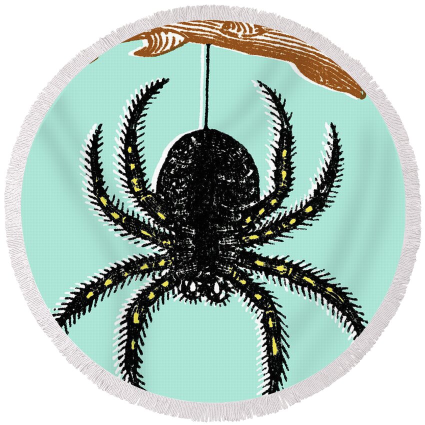 Stick Insect Round Beach Towels