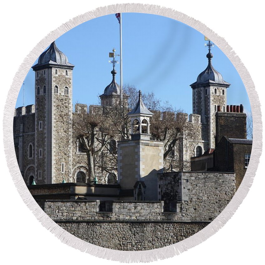 Tower Round Beach Towel featuring the photograph Tower of London #2 by Aidan Moran