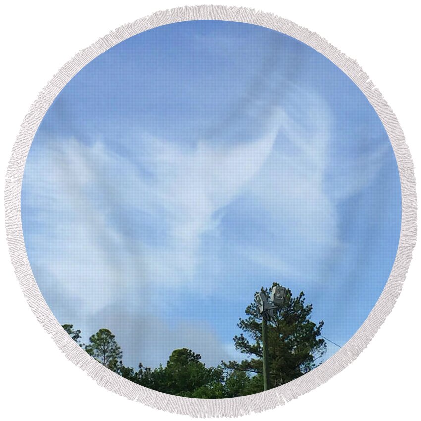 Angels Round Beach Towel featuring the photograph Angels Of Peace by Matthew Seufer