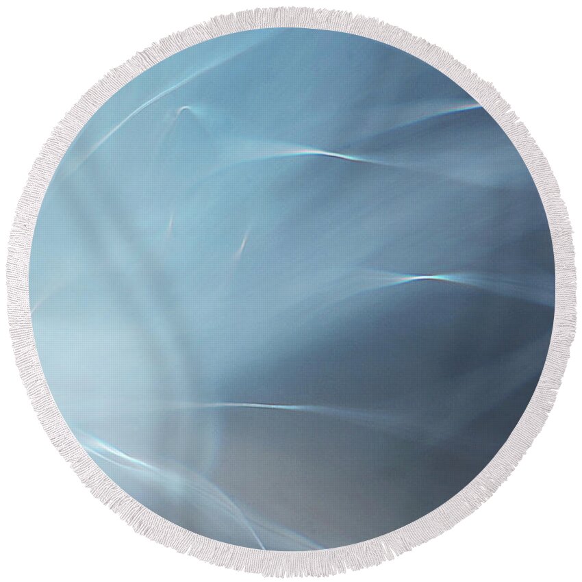 Abstract Round Beach Towel featuring the photograph Angels Wing by Michelle Wermuth
