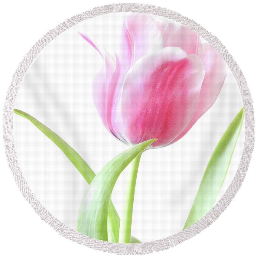 Christian Round Beach Towel featuring the photograph Caregiver's Tribute by Anita Oakley