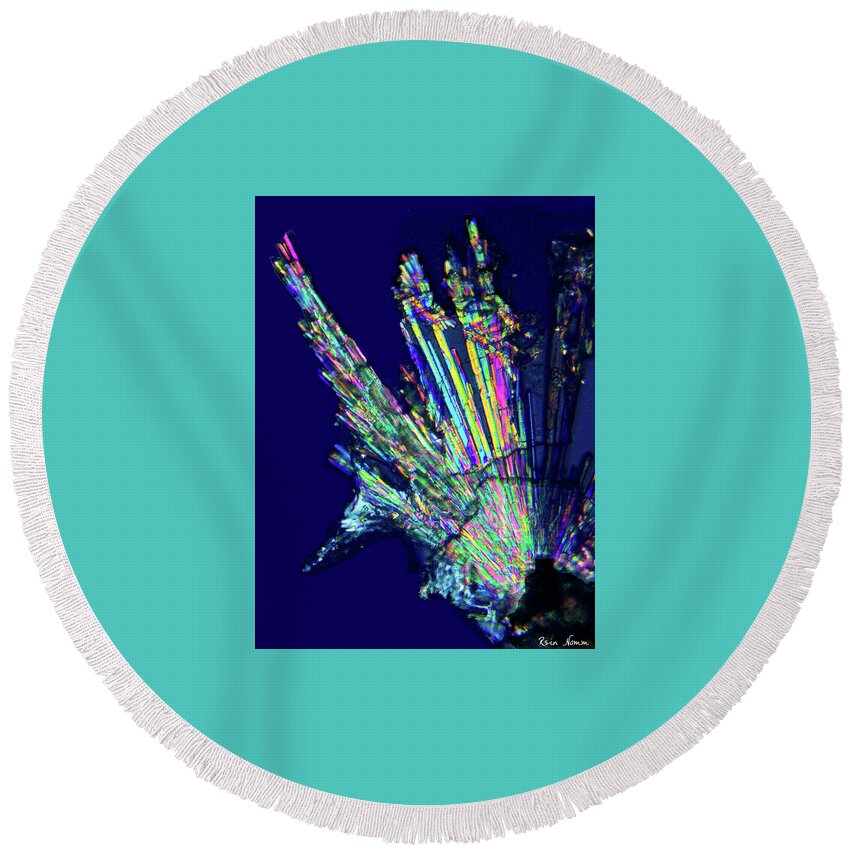  Round Beach Towel featuring the photograph Color Burst by Rein Nomm