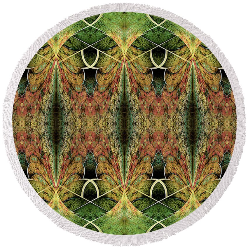  Round Beach Towel featuring the digital art Hosea by Missy Gainer